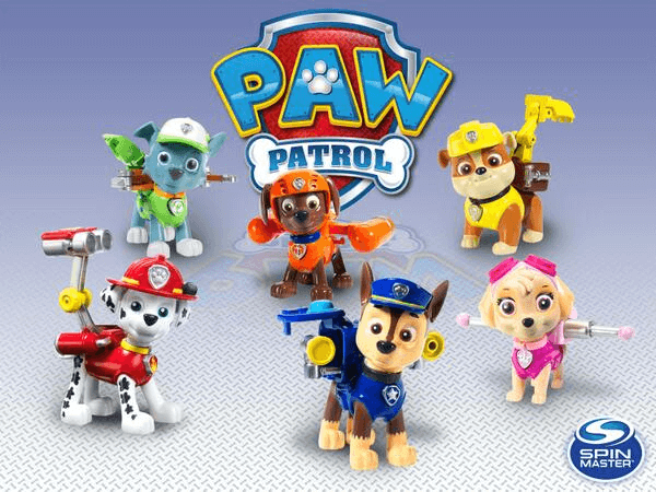 paw patrol pupazzi